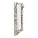 Specchio Argento Trasparente Cornice Effetto Materico Forma Rettangolare 70x161h cm, Tipologia a Parete - Dagalito