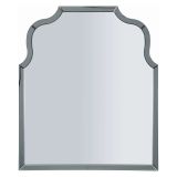 Specchio Argento Trasparente Cornice Sagomata Forma Rettangolare 85x100h cm, Tipologia a Parete - Dabaka