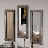 Specchio Argento Trasparente Modulabile set da 3 30x70h cm, Forma Rettangolare - Guarcino