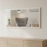 Specchio bagno bianco lucido 120x60h cm - Adelchi