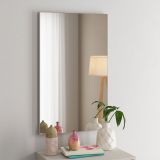 Specchio Beige kit Fissaggio a Muro Incluso Forma Rettangolare 51x83h cm - Cogne