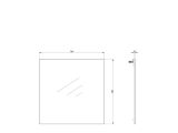 Specchio Beige kit Fissaggio a Muro Incluso Forma Rettangolare 76.5x76.5h cm - Rizzardi