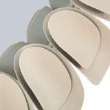 Specchio Beige Trasparente Cornice Effetto Pietra Forma Rotondo 85x6h cm, Tipologia a Parete - Dagatiza
