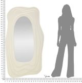Specchio bianco 90x165h cm - Pregola