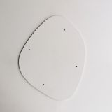 Specchio Bianco Forma Irregolare Tipologia a Muro 75x58h cm, - Moscufo