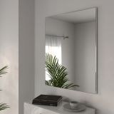 Specchio Bianco kit Fissaggio a Muro Incluso Forma Rettangolare 79x95h cm - Civitella