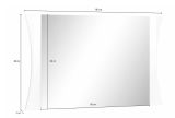 Specchio bianco lucido 110x60h cm - Frida