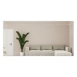 Specchio Bianco Trasparente Forma Rettangolare Tipologia a Parete 60x120h cm, Colore Struttura Trasparente - Roure