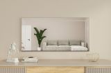 Specchio Bianco Trasparente Forma Rettangolare Tipologia a Parete 60x120h cm, Colore Struttura Trasparente - Roure