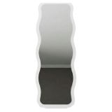 Specchio Bianco Trasparente Forma Rettangolare Tipologia a Terra 50x160h cm, Colore Struttura Trasparente - Bissone