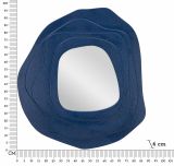 Specchio blu 90x97h cm - Brennero