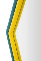 Specchio blu e giallo 75x80h cm - Balla