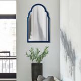 Specchio blu Trasparente Cornice Sagomata Forma Rettangolare 47x80h cm, Tipologia a Parete - Mostarr