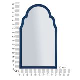 Specchio blu Trasparente Cornice Sagomata Forma Rettangolare 47x80h cm, Tipologia a Parete - Mostarr