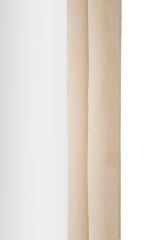 Specchio Bondone, Specchiera, Articolo d'arredo a muro, Decorazione con specchio, 60x4 h160 cm, Crema