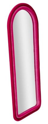 Specchio Bondone, Specchiera, Articolo d'arredo a muro, Decorazione con specchio, 60x4 h160 cm, Fucsia