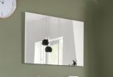 Specchio Durban, Specchiera, Articolo d'arredo a muro, Decorazione con specchio, Made in Italy, Antracite, 120x2h65 cm