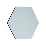 Specchio esagonale nero 70x60h cm - Kongrey