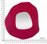 Specchio fucsia 90x97h cm - Brennero