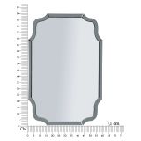 Specchio Grigio Trasparente Cornice Sagomata Forma Rettangolare 60x90h cm, Tipologia a Parete - Jajce