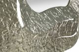 Specchio Jari, Specchiera, Articolo d'arredo a muro, Decorazione con specchio, 74x7 h79 cm, Argento