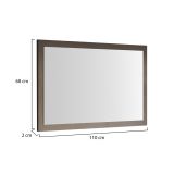 Specchio Marrone Bronzo Forma Rettangolare Tipologia da Appendere 110x68h cm, Materiale Struttura in Vetro - Isontino