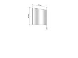 Specchio Marrone kit Fissaggio a Muro Incluso Forma Quadrato 80x80h cm - Padula