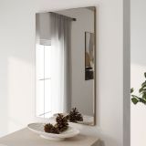 Specchio Marrone kit Fissaggio a Muro Incluso Forma Rettangolare 51x83h cm - Martis