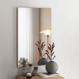 Specchio Marrone kit Fissaggio a Muro Incluso Forma Rettangolare 51x83h cm - Merate