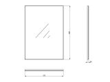 Specchio Marrone kit Fissaggio a Muro Incluso Forma Rettangolare 57x80h - Casasco