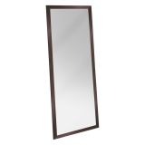 Specchio Marrone Noce Trasparente Forma Rettangolare Tipologia a Terra 40x105h cm, Colore Struttura Trasparente - Carimate