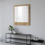 Specchio Marrone Rovere Nodi Forma Rettangolare Tipologia da Appendere 78x76h cm, Materiale Struttura in Vetro - Cherasco