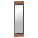 Specchio Marrone Rovere Trasparente Forma Rettangolare Tipologia a Terra 50x170h cm, Colore Struttura Trasparente - Lanzada