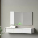 Specchio minimal bianco 110x60h cm - Atri