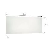Specchio moderno bianco lucido 160x65h cm - Ayana