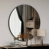Specchio nero 70x70h cm - Bairo