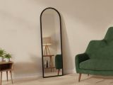 Specchio nero con cavalletto 50x160h cm - Artus
