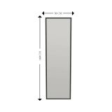 Specchio nero con cavalletto rettangolare 50x160h cm - Dragone