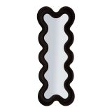 Specchio Nero Trasparente Cornice Sagomata Forma Rettangolare 58x160h cm, Tipologia a Parete - Bazasi