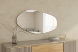 Specchio Nero Trasparente Forma Ovale Tipologia a Parete 60x120h cm, Colore Struttura Trasparente - Bultei