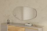 Specchio Nero Trasparente Forma Ovale Tipologia a Parete 60x120h cm, Colore Struttura Trasparente - Bultei