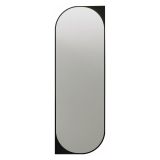 Specchio Nero Trasparente Forma Rettangolare Tipologia a Parete 52x152h cm, Colore Struttura Trasparente - Burgio