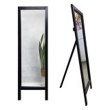 Specchio Nero Trasparente Forma Rettangolare Tipologia a Terra 45x145h cm, Colore Struttura Trasparente - Crea