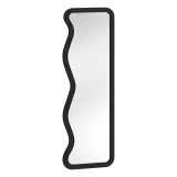 Specchio Nero Trasparente Forma Rettangolare Tipologia a Terra 50x160h cm, Colore Struttura Trasparente - Bissonen