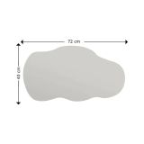 Specchio nuvola nero 40x72h cm - Saburo