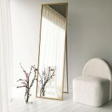 Specchio oro con cavalletto nero 50x170h cm - Ronzone