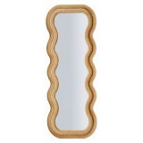Specchio oro Trasparente Cornice Ondulata Effetto Velluto Forma Rettangolare 60x160h cm, Tipologia a Parete - Allen