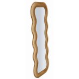 Specchio oro Trasparente Cornice Ondulata Effetto Velluto Forma Rettangolare 60x160h cm, Tipologia a Parete - Allen