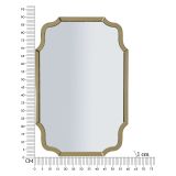 Specchio oro Trasparente Cornice Sagomata Forma Rettangolare 60x90h cm, Tipologia a Parete - Jajce