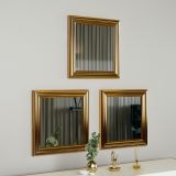 Specchio oro Trasparente Modulabile set da 3 40x40h cm, Forma Rettangolare - Ferno